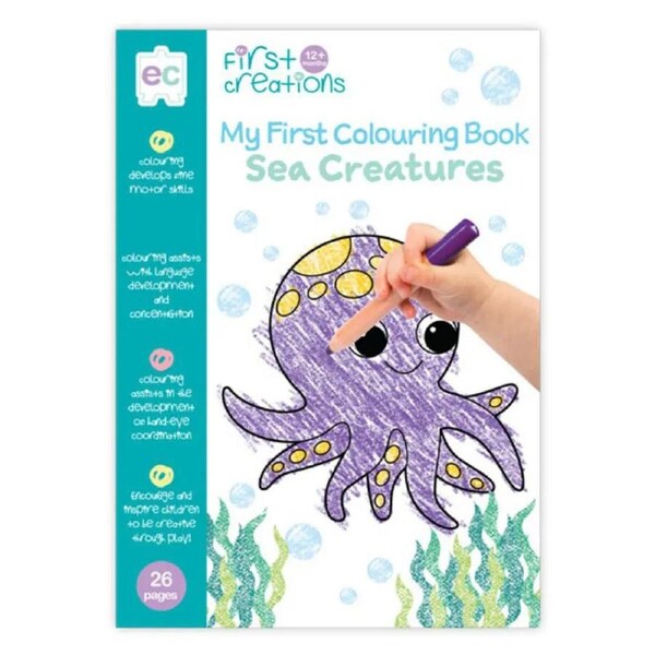 First Creations - Sea Creatures Colouring Book