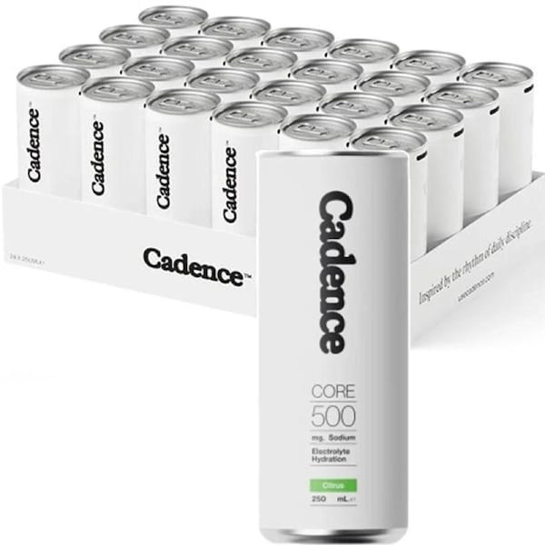 Cadence Electrolyte Sport Hydration Drink Citrus 250ml Cans 24 Pack