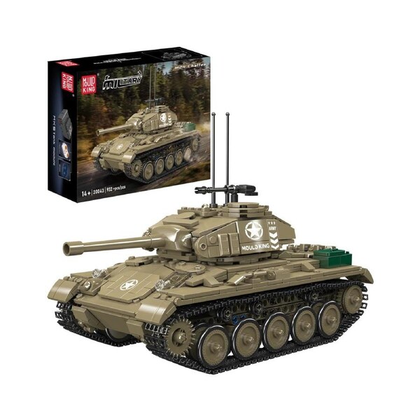 Mould King 20043 M24 Chaffee Tank Building Set - 932 Pcs