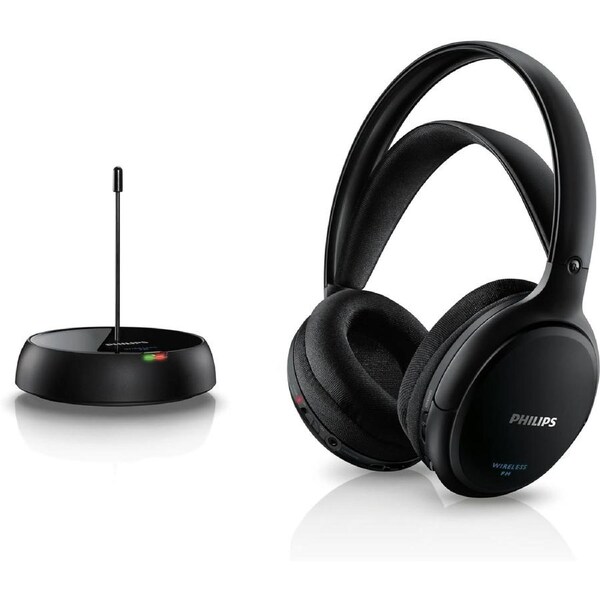 Philips Rechargeable FM Wireless Headphones Over Ear For TV Audio SHC5200 /79