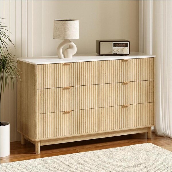 Artiss Dresser Chest of 6 Drawers Cabinet Storage Lowboy Pine