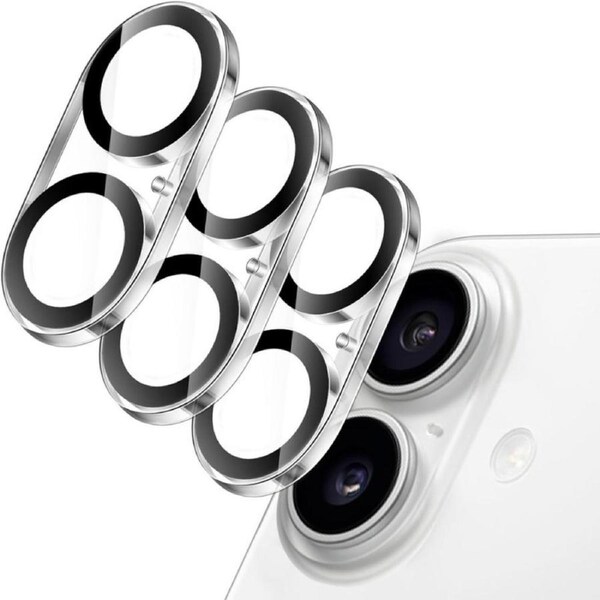 JETech 3-Pack Camera Lens Protector for iPhone 16 6.1-Inch and iPhone 16 Plus 6.7-Inch, 9H Tempered Glass, Anti-Scratch, Case Friendly, Does Not Affect Night Shots, HD Clear