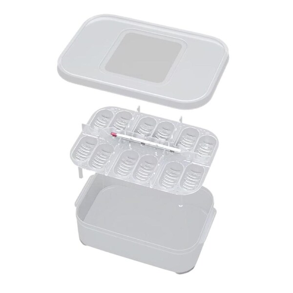 Lizard Hatching Box 12 Holes Reptile Egg Incubator Clear Container for Breeding