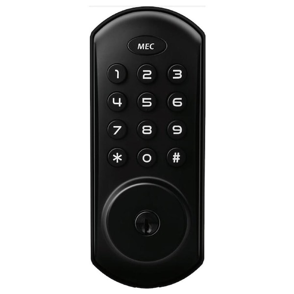 Mec Electronic 20 Code Smart Lock Matt Black