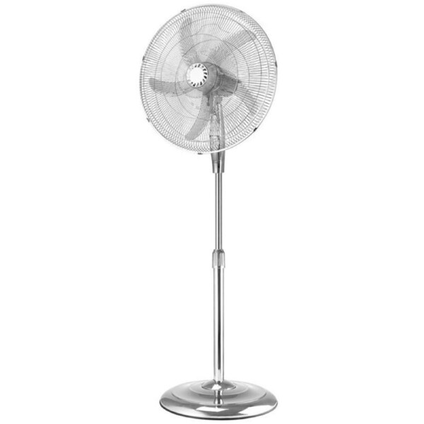 Heller 50cm Pedestal Oscillating Floor Fan Chrome