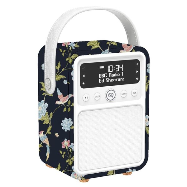 VQ Monty DAB+ Digital FM Radio/Bluetooth Speaker Laura Ashley Elveden Navy