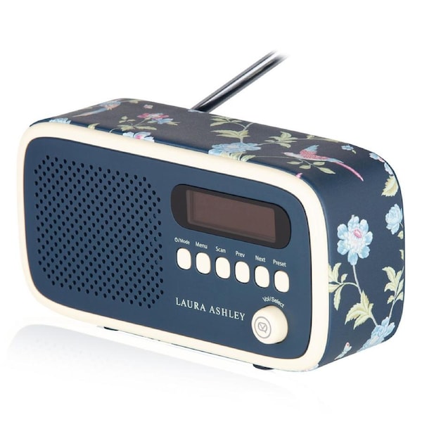 VQ Dexter DAB/DAB+ Digital & FM Radio Bluetooth Rechargeable Battery Navy