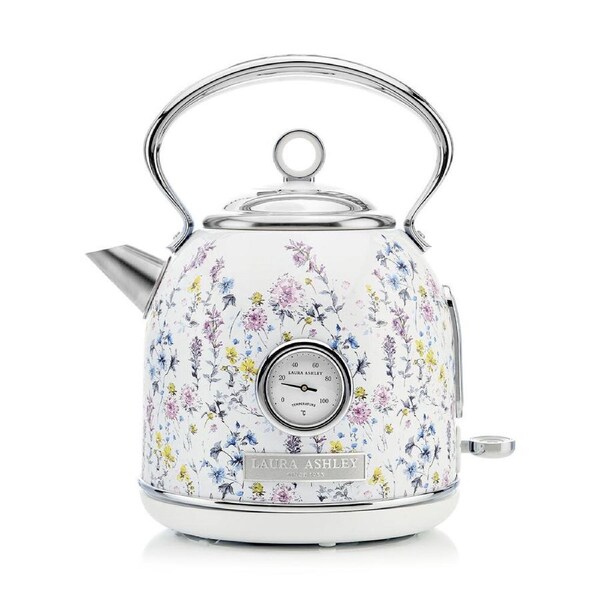 Laura Ashley Stainless Steel 1.7L Dome Electric Kettle - Wild Meadow