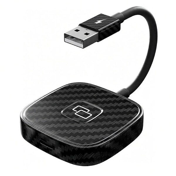 Nevenka Wireless Carplay Adapter for Apple Support Mirroring Screen Wired to Wireless-CarbonSquare