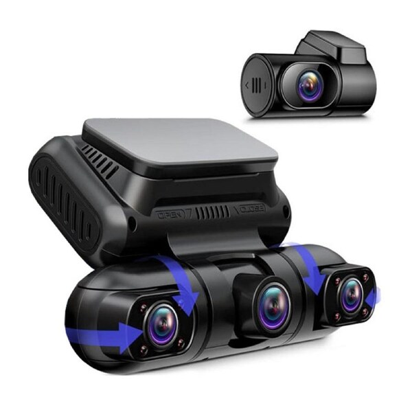 Nevenka Dash Cam 360 Degree View 4 Channel Built-in GPS WiFi Dash Camera for Cars