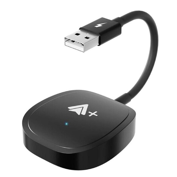 Nevenka Wireless Carplay Adapter for Android Wired to Wireless Support Video Playback-SquareBlack