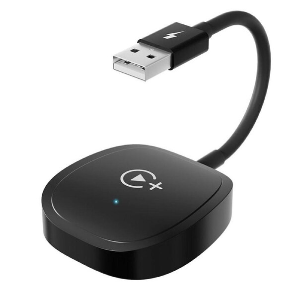 Nevenka Wireless Carplay Adapter for Apple Wired to Wireless Support Video Playback-SquareBlack