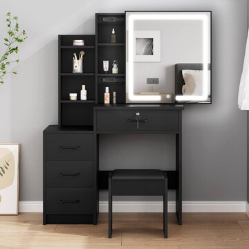 princess polly baby blue dress ALFORDSON Dressing Table Stool Set Makeup Mirror Vanity Desk Black