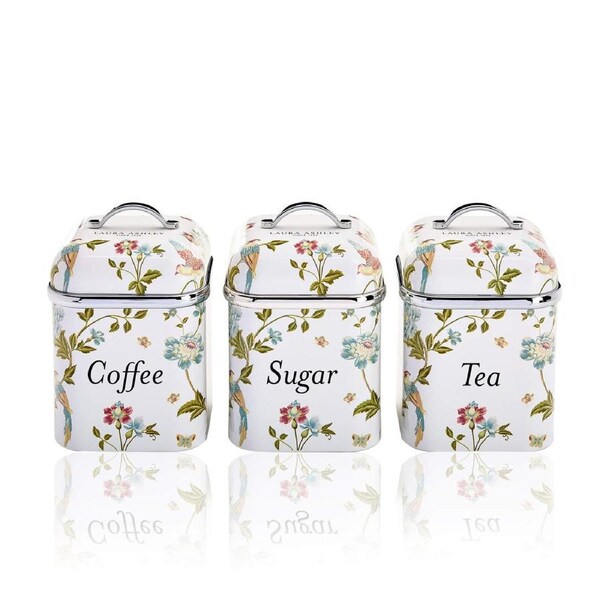 Laura Ashley Elveden Canister Set of 3 White