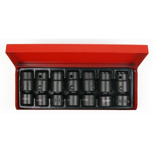 Ampro 1/2" Drive Flex Metric Impact Socket Set 7 Piece A5591