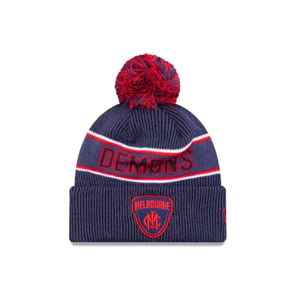 AFL Team Colours Beanie - Melbourne Demons - Adult - Unisex - Hat