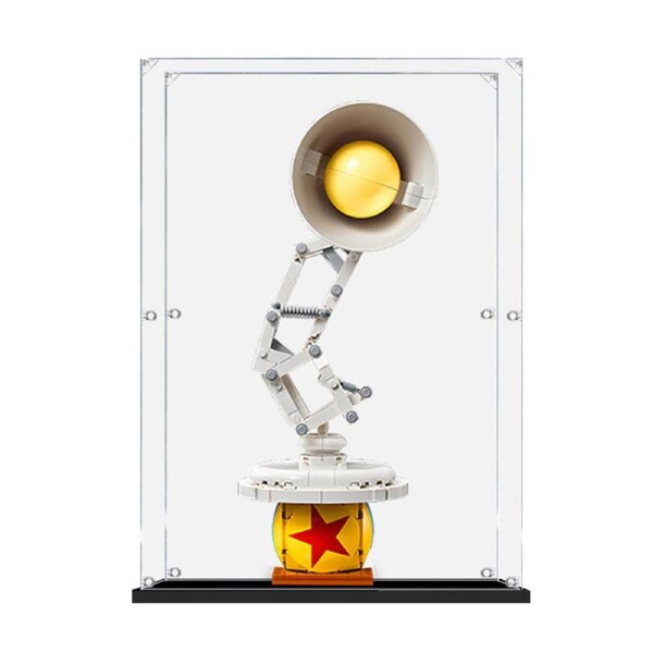 Acrylic Display Case for LEGO 21357 Ideas Disney Pixar Luxo Jr. Figure Storage Box Dust Proof Glue Free