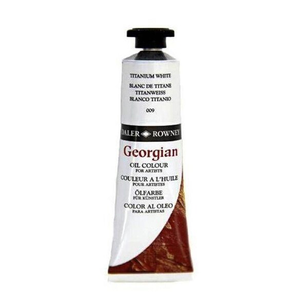 Daler Rowney Georgian Artist Oil Colour Painting Tube 225ml Titanium White