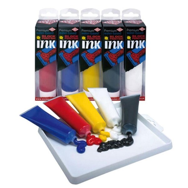 5pc Essdee Premium Block Printing Water-Based Non-Permanent Ink Set 100ml