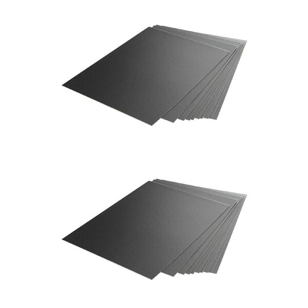 2x 10pc Essdee China Clay Coated Scraperboard Artistic Medium 10x15cm Black