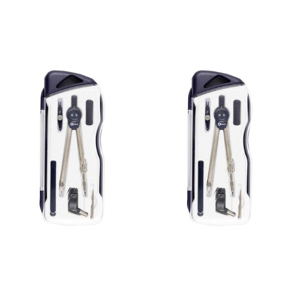 2PK Botti School Jointed + Bow Zinc Compass and Accessories Drawing Set 135mm