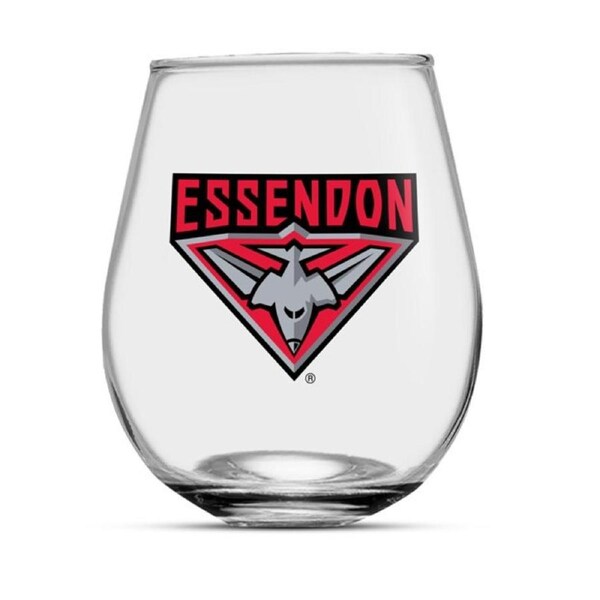 Essendon Bombers AFL 550ml Globe Drink Glass
