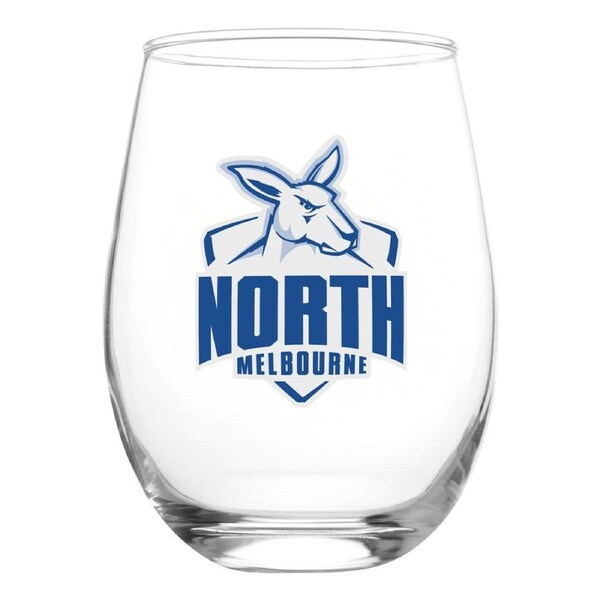 North Melbourne Kangaroos AFL 550ml Globe Drink Glass