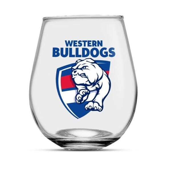 Western Bulldogs AFL 550ml Globe Drink Glass