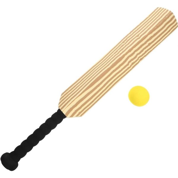 Kids Soft Foam Sturdy Cricket Bat & Ball Set 58cm Backyard Beach Sports Toy Kit
