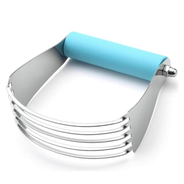 Nevenka Dough Blender for Baking with Heavy Duty Stainless Steel Blades-Blue