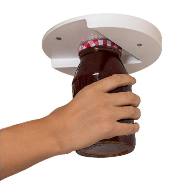 Nevenka Under Cabinet Jar Opener for Seniors Allows to Unscrew Any-Size Lid