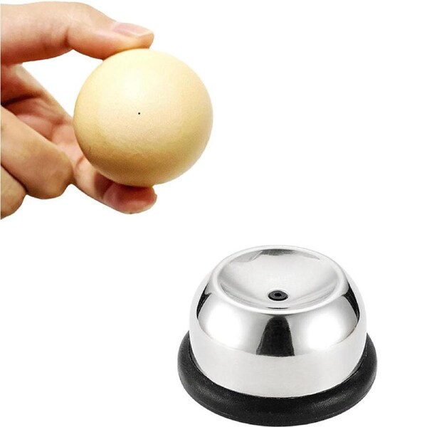 Nevenka Egg Piercer Stainless Steel with Sharp Pin to Get Good Hard Boiled Eggs-Black