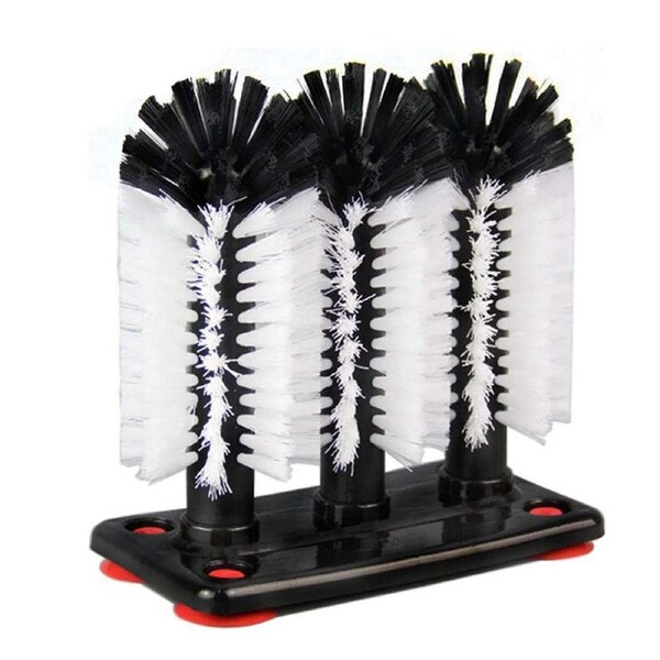 Nevenka Water Bottle Cleaning Brush with Suction Base for Beer Cup & Red Wine Glass