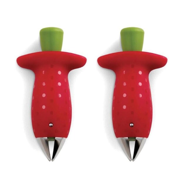 Nevenka 2 Pcs Strawberry Huller Stainless Steel Efficient Kitchen Gadget