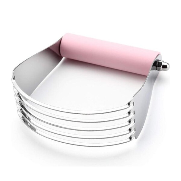 Nevenka Dough Blender for Baking with Heavy Duty Stainless Steel Blades-Pink