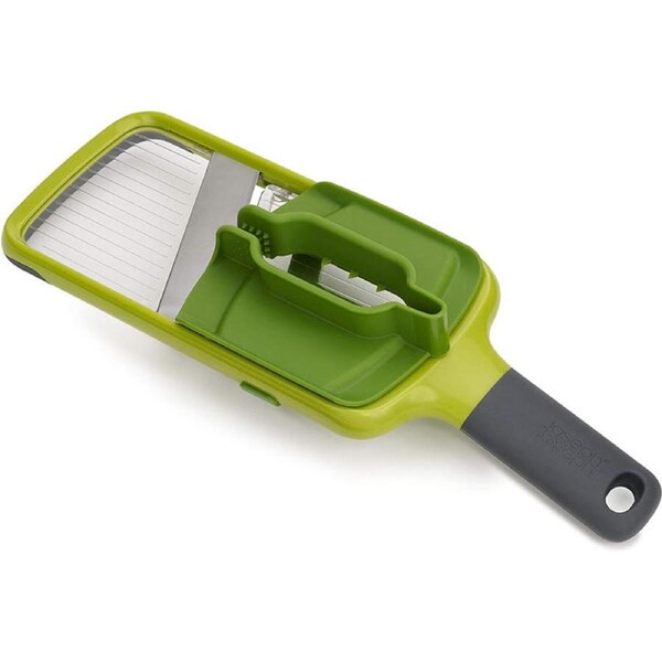 Nevenka Hand-held Mandoline Slicer with Food Grip and Adjustable Blades Dishwasher Safe