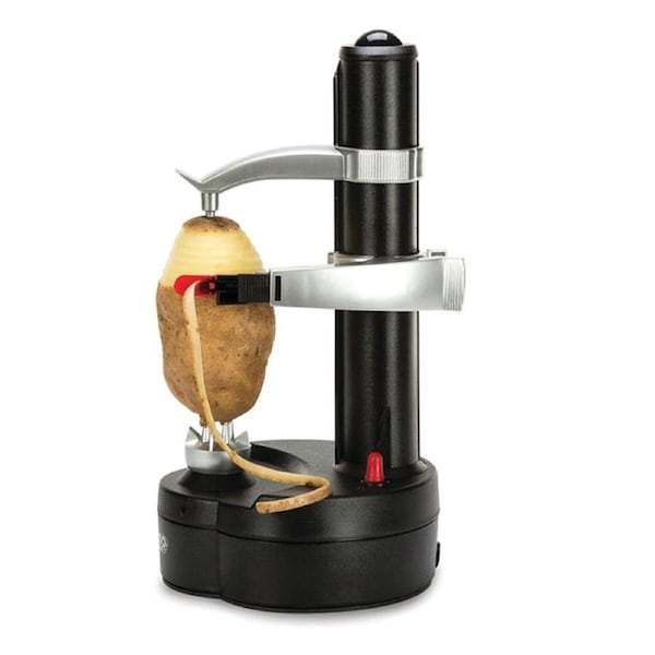 Nevenka Electric Potato Peeler Automatic Rotating Peeling Machine for Apples Mango-Black