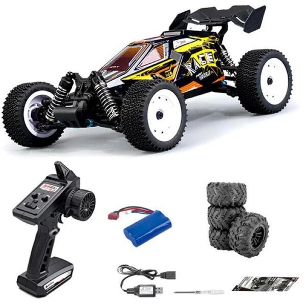 SUCHIYU 38km/h 1/16 Scale 2.4GHz Radio Control Truck - High Speed 4WD Crawler Buggy - Yellow