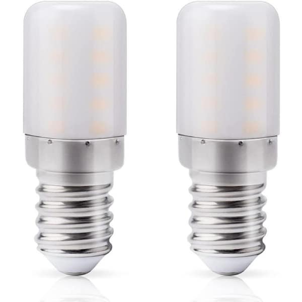 DiCUNO E14 LED Fridge Light Bulb, Warm White 2700K, 3W Equivalent to 30W Halogen, 300LM, Non-dimmable Small Edison Screw Lamps for Refrigerator/Cooker Hood/Home Lighting, Pack of 2