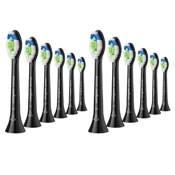 2x 6pk Philips Sonicare W2 Optimal-White Electric Toothbrush Heads Black
