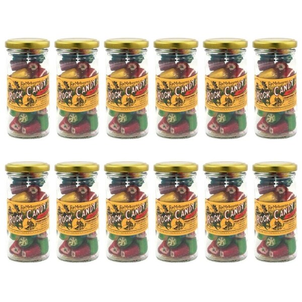 12PK Melbourne Fruit Rocks Rock Candy Sweet Confectionery Lollies 170g Handmade