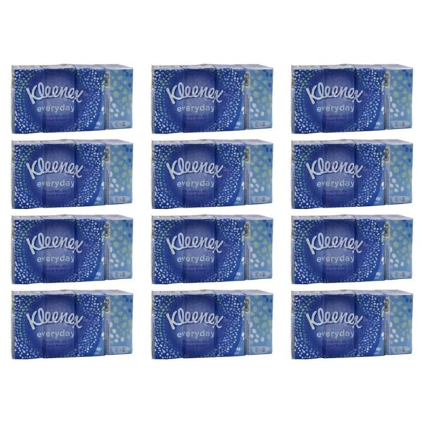 12x 8pc Kleenex Everyday Disposable Paper Pocket Facial Tissue Travel Pack