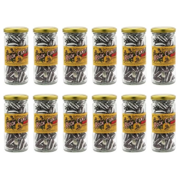 12PK Melbourne Humbugs Rock Candy Sweet Confectionery Lollies 170g Handmade