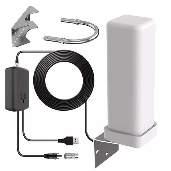 6000 Miles HD TV 1080P Outdoor HD 4K Digital TV Antenna 360° Signal Amplified A+