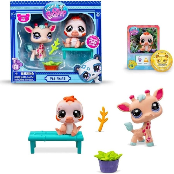 Littlest Pet Shop Pet Pairs with Virtual Code (Series 2) Zoo Pals