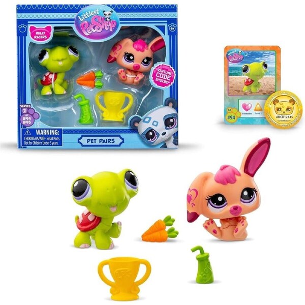 Littlest Pet Shop Pet Pairs with Virtual Code (Series 2)- Relay Racers