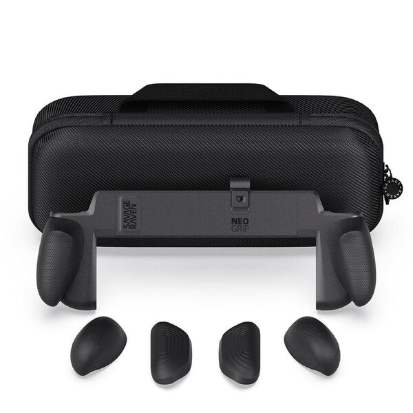 Savage Raven by Skull & Co. NeoGrip Bundle for Nintendo Switch 2 (including MaxCarry Case) - Black
