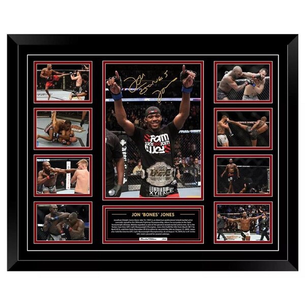 JON BONES JONES JON JONES UFC 246 2020 COMEBACK UFC Limited Edition Photo Memorabilia Wooden Frame