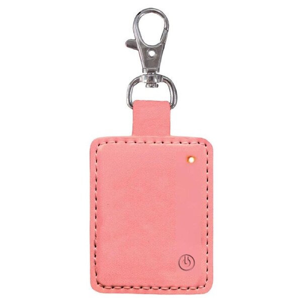 Laser Mini Wireless Smart Tag iPhone/Apple Watch/iPad Key Ring Coral Pink