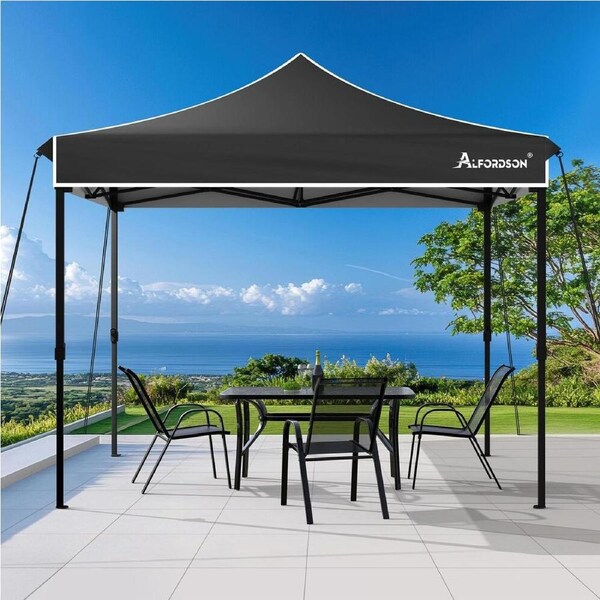 3x3m Gazebo ALFORDSON Pop Up Tent Wedding Canopy Black